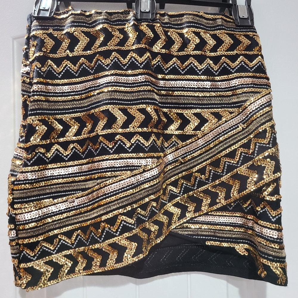 Sequin miniskirt
